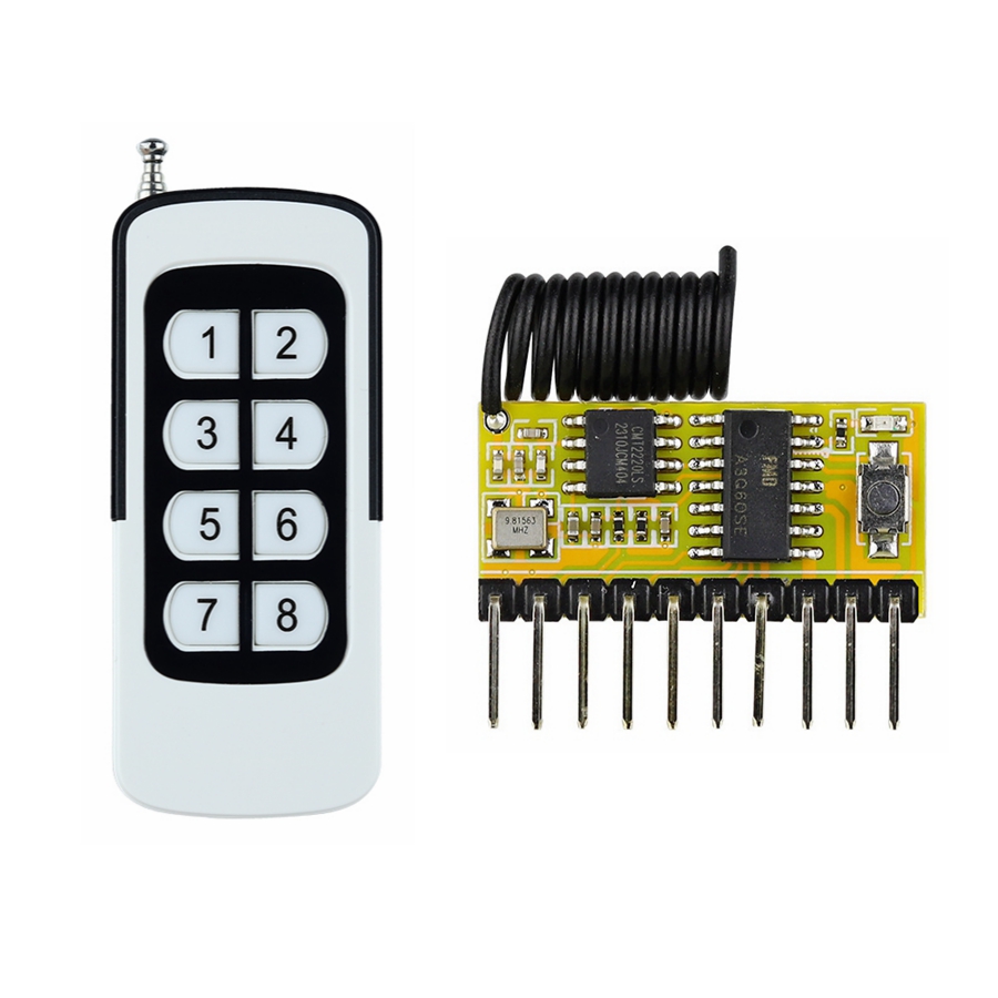 433MHz DC3V~5V 8CH Multi-Funct - 433Mhz Receiver Module recension och pris