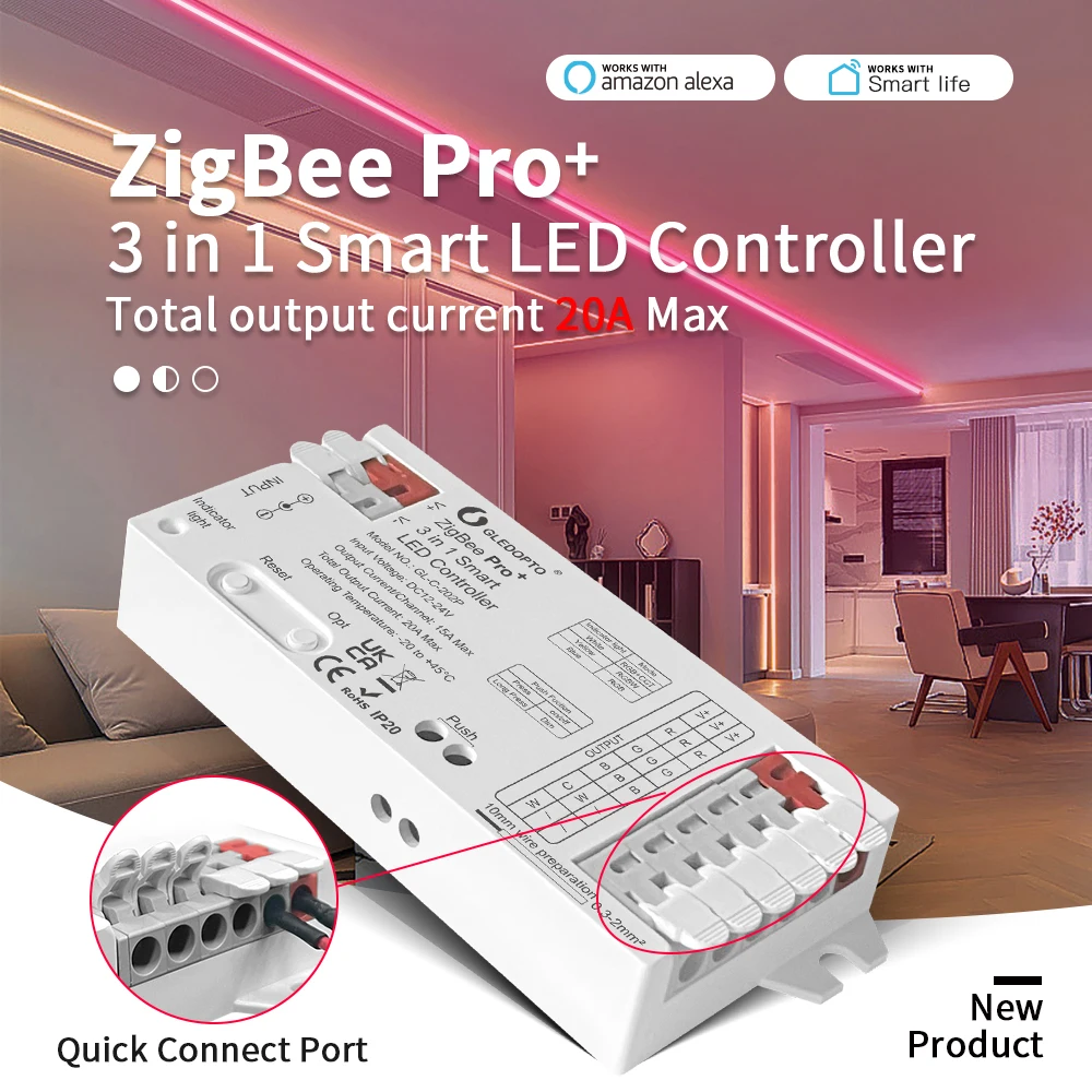 GLEDOPTO ZigBee 3.0 Pro+ 3 in  - Zigbee Coordinator Stick recension och pris